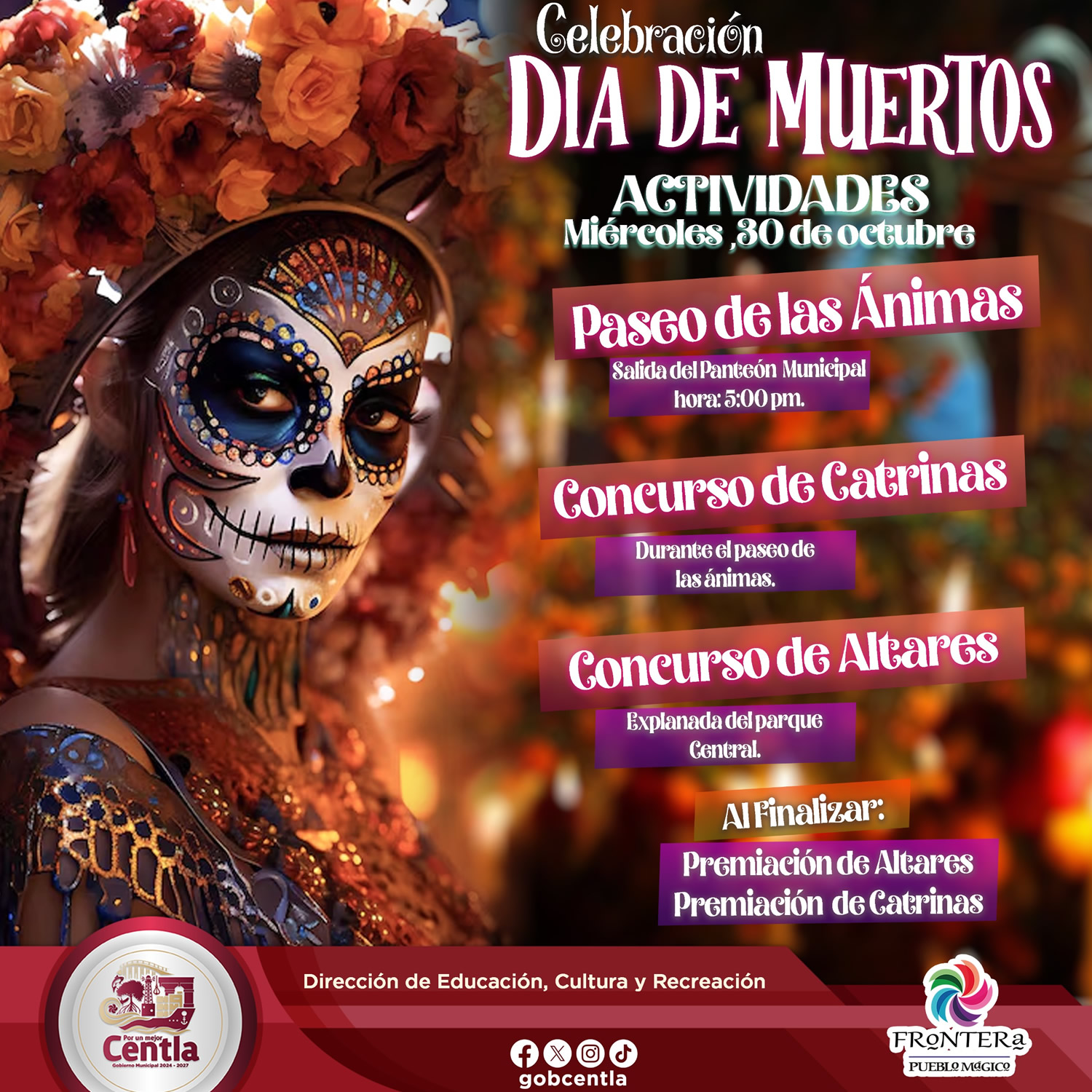 Banner Día de Muertos